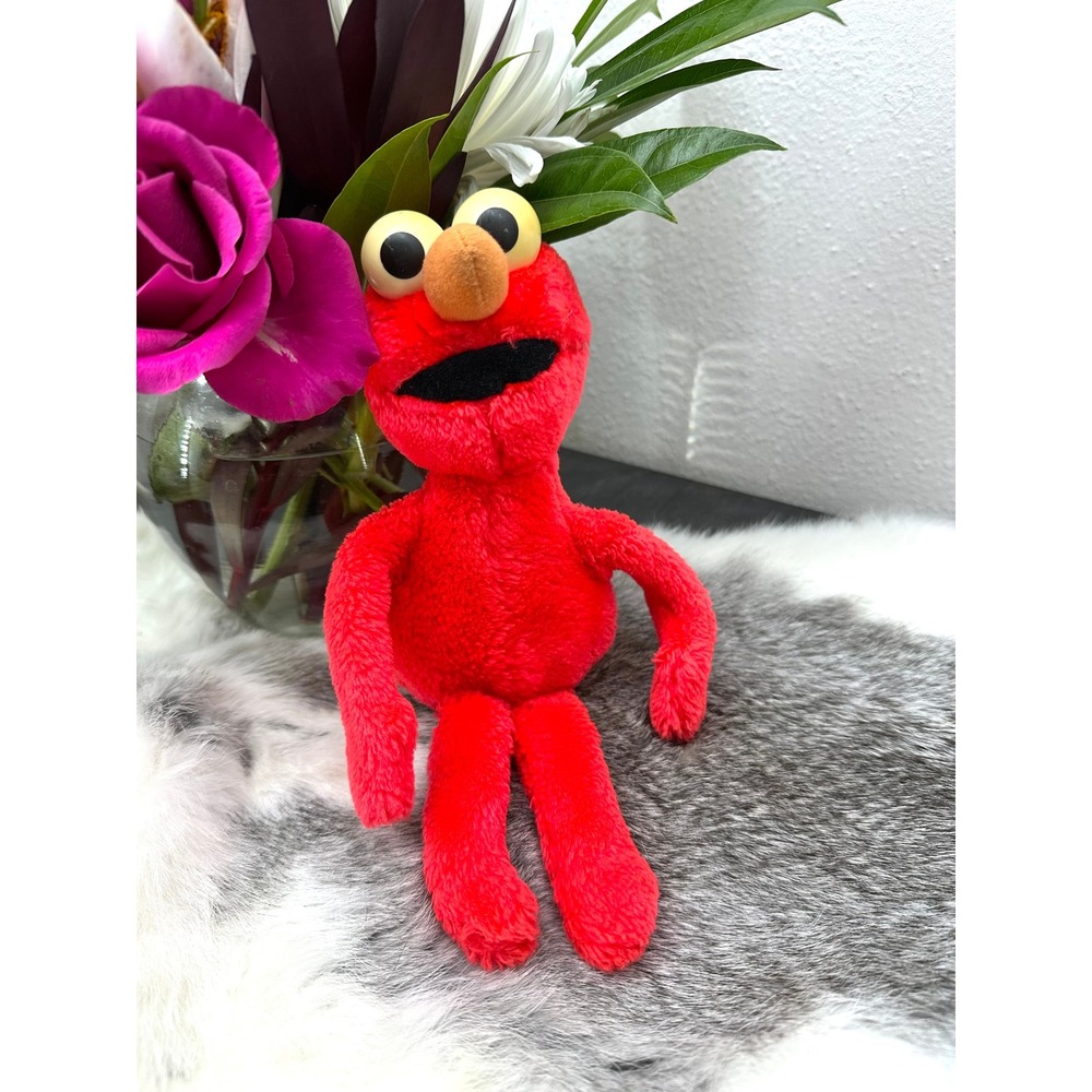 6" Elmo Playskool 1990s Jim Henson 70791 stuffed animal red plush Sesame Street‎
